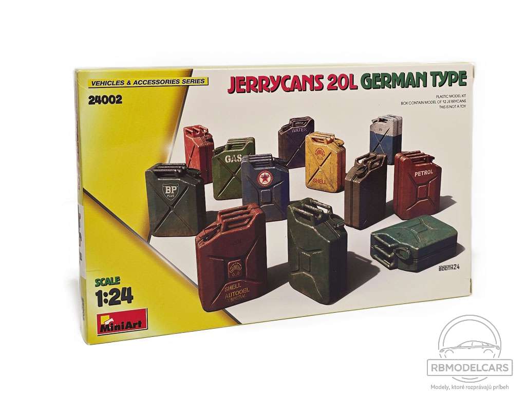 JERRYCANS 20 L GERMAN TYPE / KANISTRE 20 L - MINIART