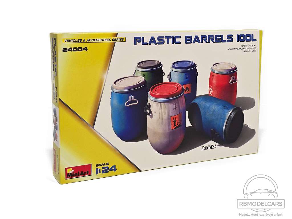 PLASTIC BARRELS / PLASTOVÉ BARELY 100 L - MINIART