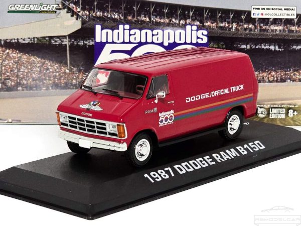 DODGE RAM B150 VAN INDIANAPOLIS 500 1987 - GREENLIGHT