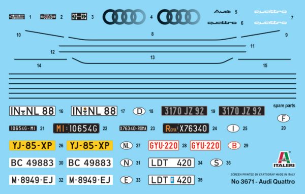 AUDI QUATTRO 1986 - ITALERI - Image 3