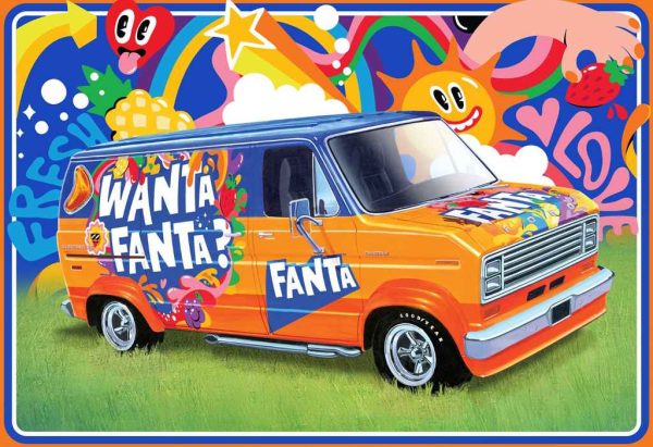 FORD CUSTOM VAN FANTA 1977 - AMT