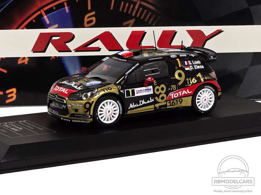 CITROEN DS3 ABU DHABI WRC RALLY FRANCE 2013 - IXO / ALTAYA