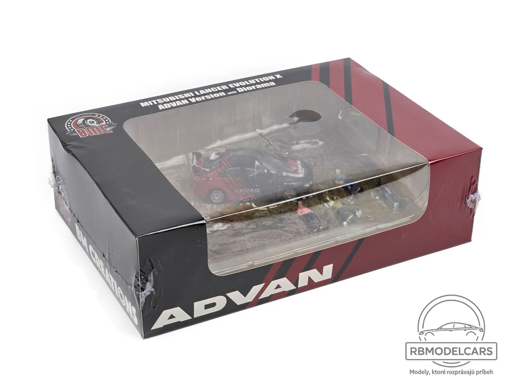 MITSUBISHI LANCER EVO X ADVAN VER. DIORAMA - BM CREATIONS