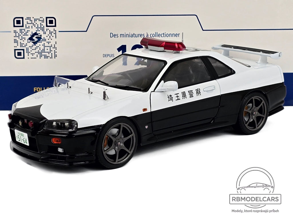 NISSAN SKYLINE GT-R R34 JAPANESE POLICE 1999 - SOLIDO